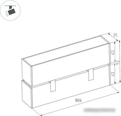 Трековый светильник Arlight MAG-FLAT-FOLD-45-S805-24W Warm3000 026997 – фото товара