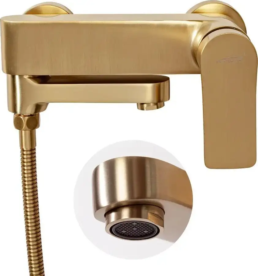 Смеситель Hansberge H4010 (золото матовый) - фото товара