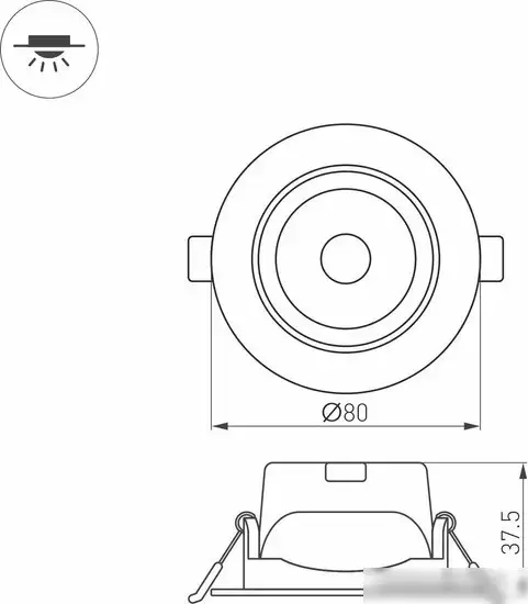 Точечный светильник Arlight LTD-POLAR-TURN-R80-5W Day4000 032309 – фото товара