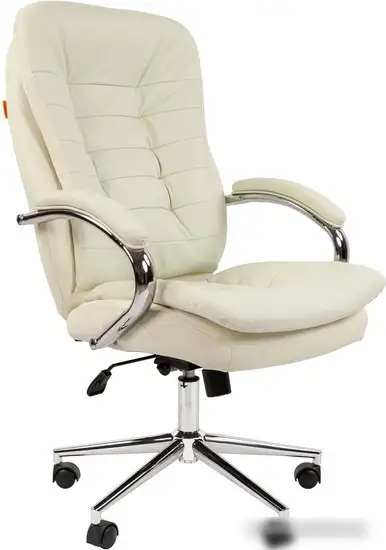 Офисное кресло CHAIRMAN 795 N (кожа, белый) – изображение в каталоге