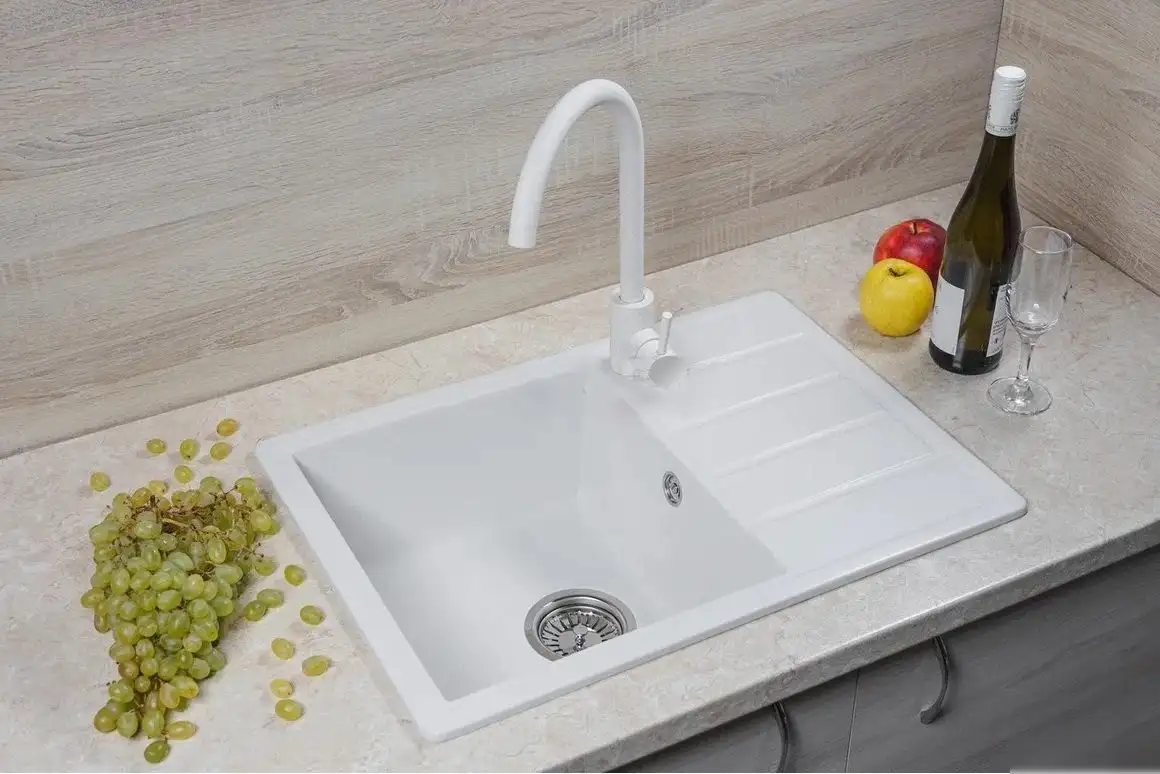 Кухонная мойка Marblan Recta L (иней) - фото товара