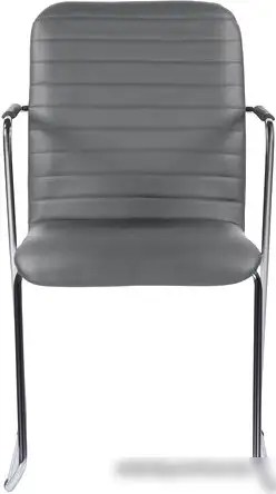 Кресло Brabix Visit CF-101 (хром/экокожа темно-серый) – фото товара