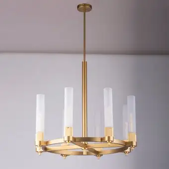 Подвесная люстра DeLight Collection MD2314-8A (antique brass) – изображение в каталоге