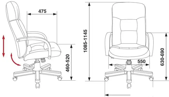 Кресло Бюрократ T-9908/WALNUT (черный) – фото товара
