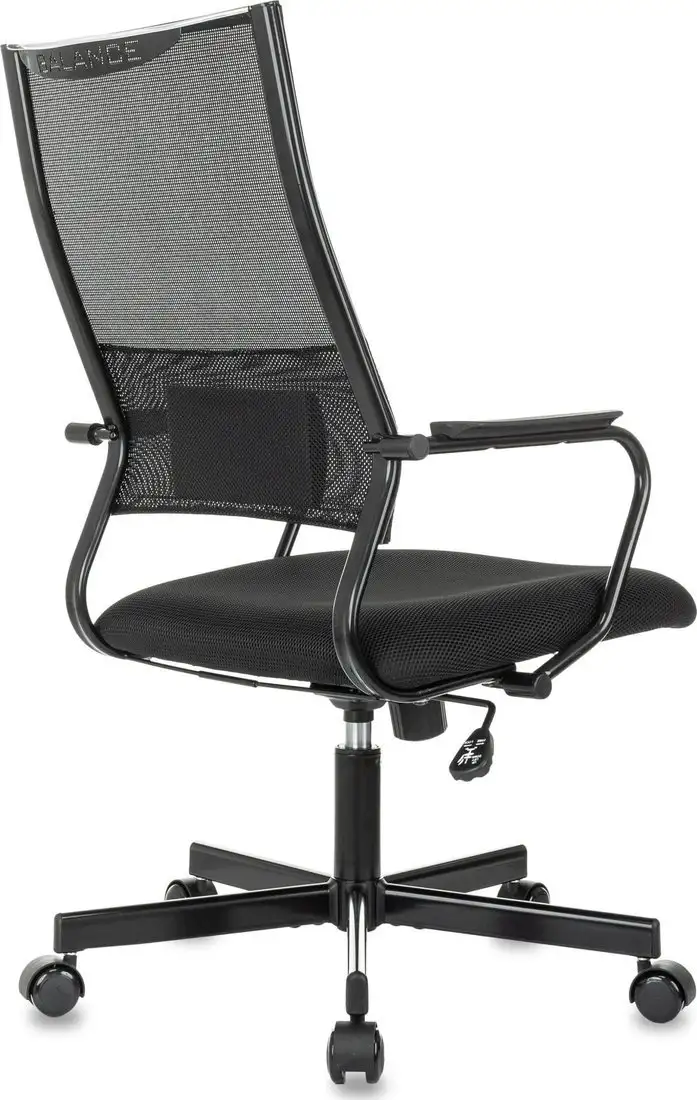 Офисное кресло Бюрократ CH Balance черный Elastic-102 TW-11 (сетка/ткань крестовина металл черный) – фото товара