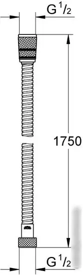 Душевой шланг Grohe Rotaflex Metal Longlife 28025000 - фото товара