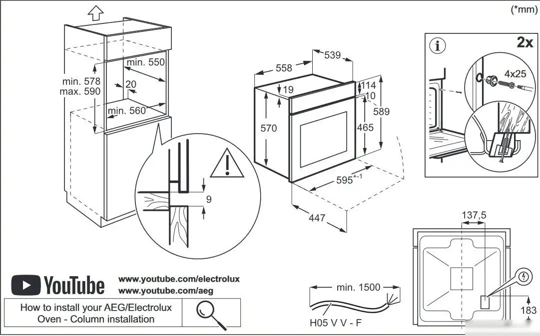 Электрический духовой шкаф Electrolux SteamBake PRO 600 EOD5C70BZ - фото товара