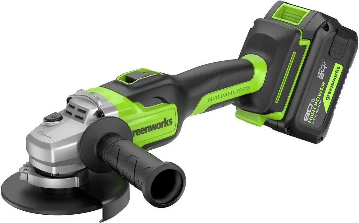Угловая шлифмашина Greenworks GD24AG 3200207CUH (с 1-м АКБ) – фото товара