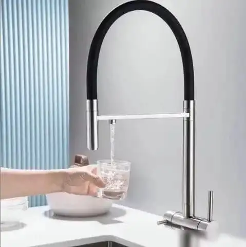 Смеситель Grocenberg GB4099 с гибким изливом (хром) - фото товара