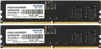 Оперативная память Patriot Signature Line 2x16ГБ DDR5 5600 МГц PSD532G5600K – изображение в каталоге