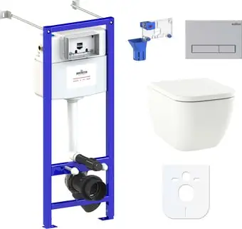 Унитаз Lavinia Boho Relfix One Rimless 7 в 1 87050159 (матовый пластик) - изображение в каталоге