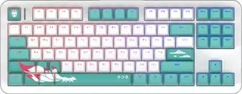 Клавиатура Red Square Alumix TKL Classic Kitsune (белый, g3ms Aquamarine) – изображение в каталоге