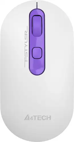 Мышь A4Tech Fstyler FG20S (белый/фиолетовый)