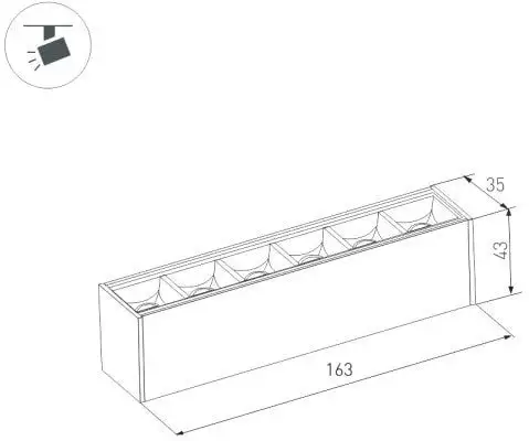 Трековый светильник Arlight MAG-LASER-45-L160-6W Warm3000 026935 – фото товара