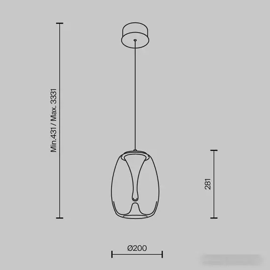 Подвесная люстра Maytoni Splash MOD282PL-L8G3K1 – фото товара
