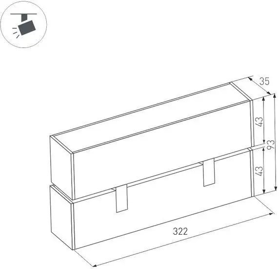 Линейный светильник Arlight MAG-LASER-FOLD-45-S320-12W Day4000 026973 – фото товара