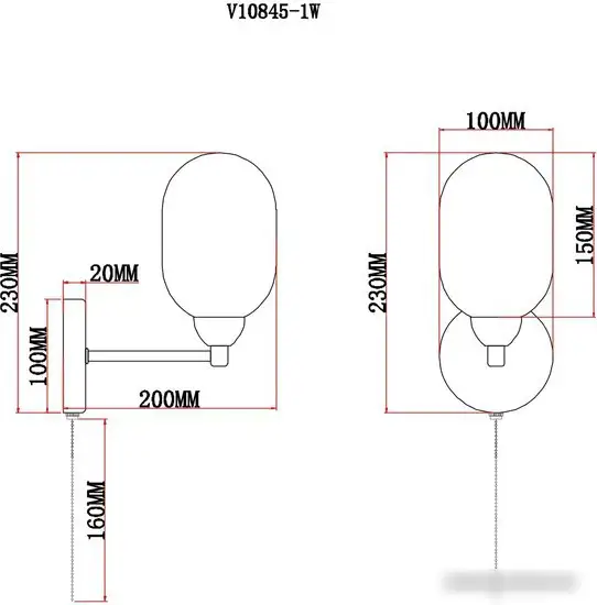 Бра Moderli Gracy V10845-1W – фото товара