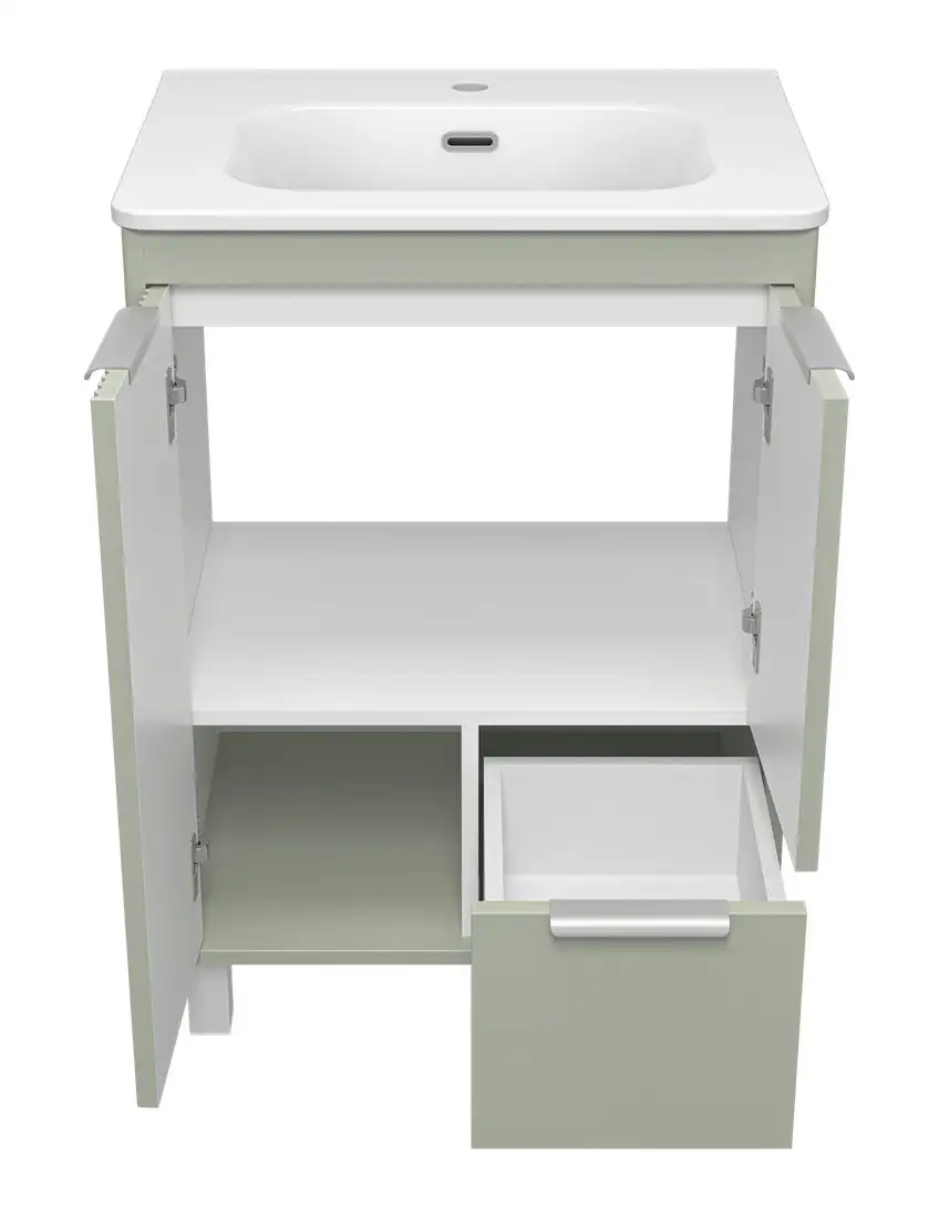 Brevita Тумба под умывальник Risacca Pistachio 60 RIS-06060-0842Я (фисташковый) – фото товара