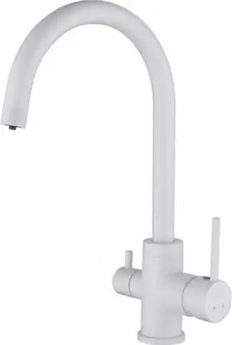 Смеситель Kaiser Merkur 26744-4 (белый) - изображение в каталоге