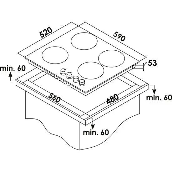 Варочная панель Schaub Lorenz SLK IY6SC3 - фото товара