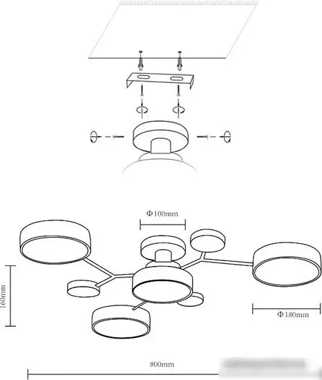 Люстра средней высоты Velante 446-207-04 – фото товара
