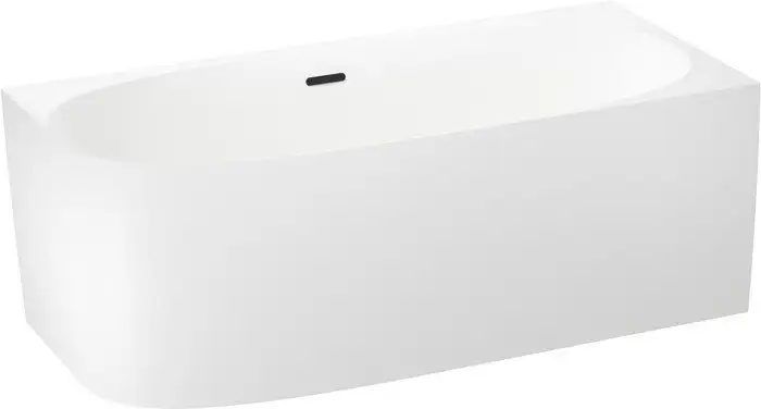 Ванна Wellsee Belle Spa 2.0 170x75 235806003 (пристенная ванна (правая) белый глянец, экран, каркас, сифон-автомат матовый черный) - фото товара