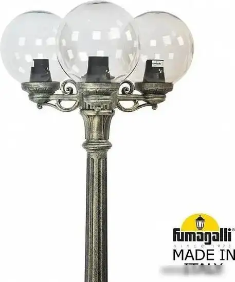 Городской фонарь Fumagalli Globe RICU BISSO/G250 3L FU_G25.157.S30.BZF1R – фото товара