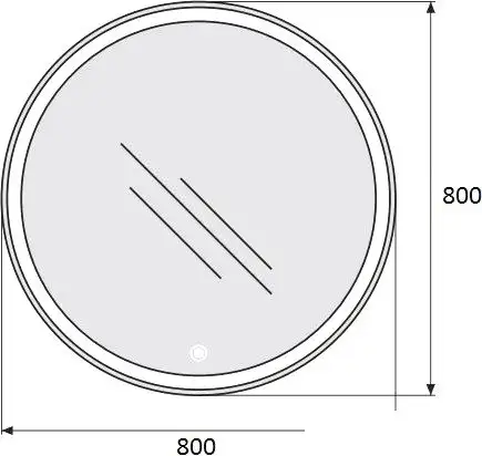 BelBagno Зеркало SPC-RNG-800-LED-TCH – фото товара