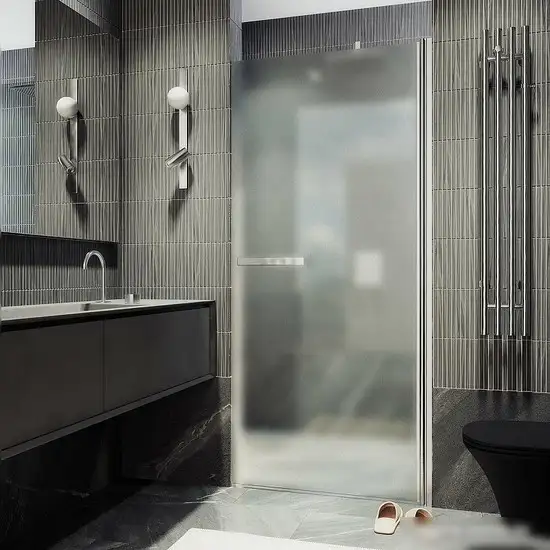 Душевая дверь MaybahGlass 198x80 MGD-458-5 (сатин стекло/хром матовый) - фото товара