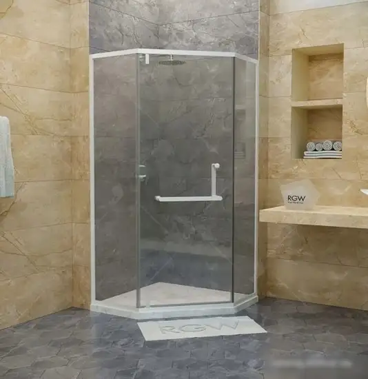 Душевой уголок RGW HO-084W 100x100 (белый/прозрачное) - фото товара
