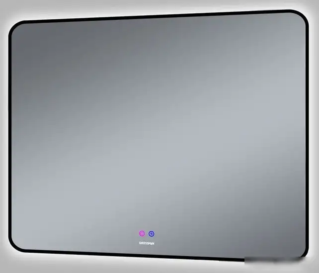 Grossman Зеркало Elegans-норма Black LED 17100802 (с сенсорным выключателем и подогревом) – фото товара