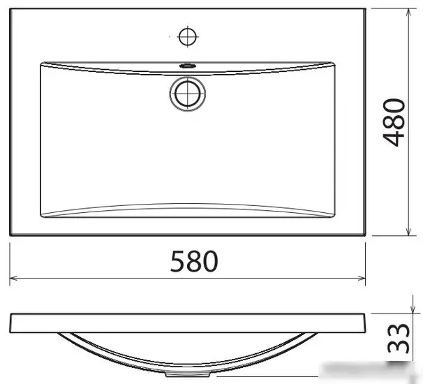 Умывальник Florentina Анита 580 - фото товара