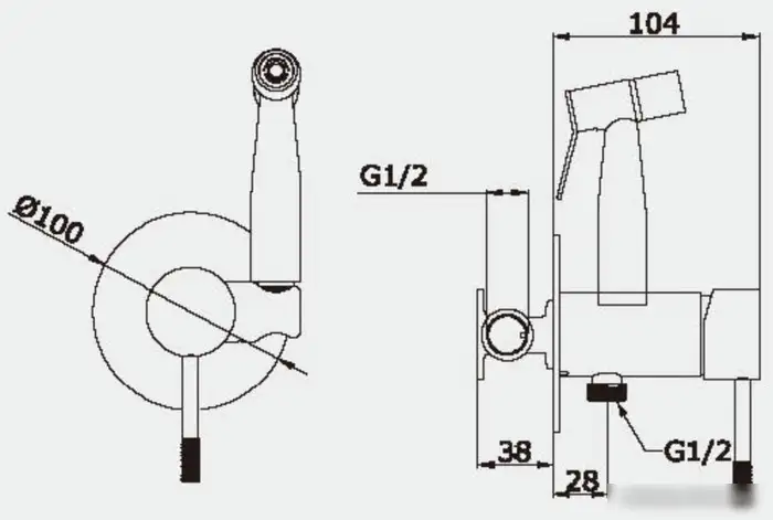 Гигиенический душ Vieir 403553 - фото товара