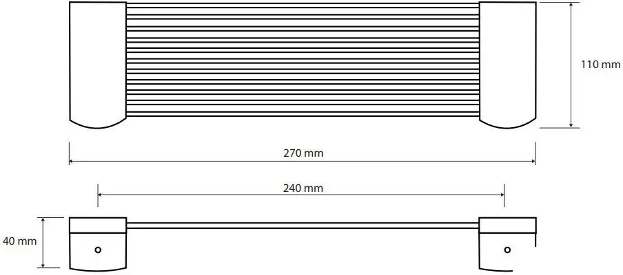 Bemeta Полка для ванной Graphit 156102272 (графит матовый) – фото товара