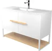 Дабер Тумба под умывальник 008 WeltWasser Deilbach 7517-100 Т8.10W.1.5 (белый/дуб гамильтон натуральный) – изображение в каталоге