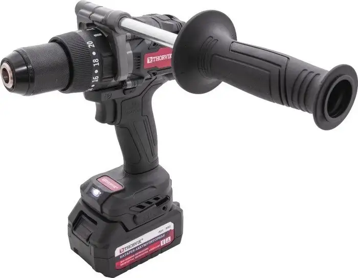Ударная дрель-шуруповерт Thorvik BBID12160 (с 2-мя АКБ, кейс) – фото товара
