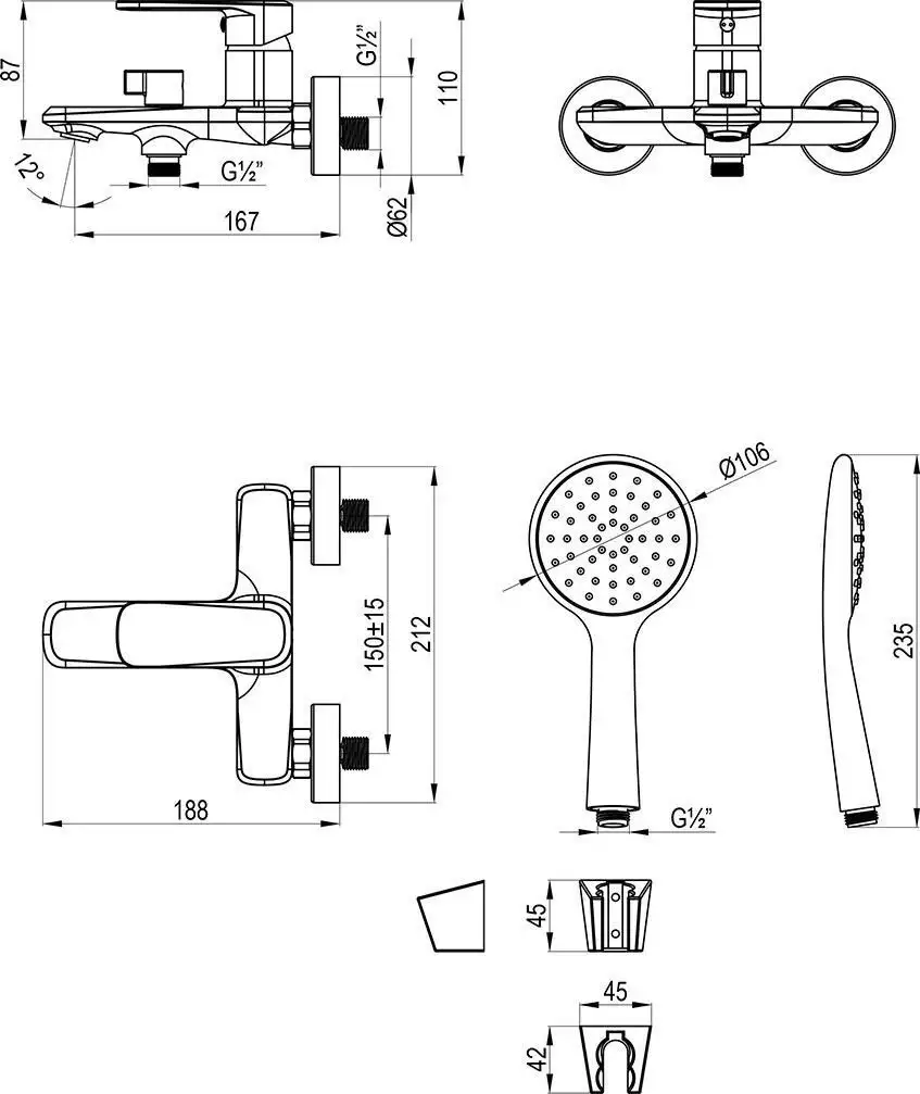 Смеситель Lemark LMF-1022B-C - фото товара