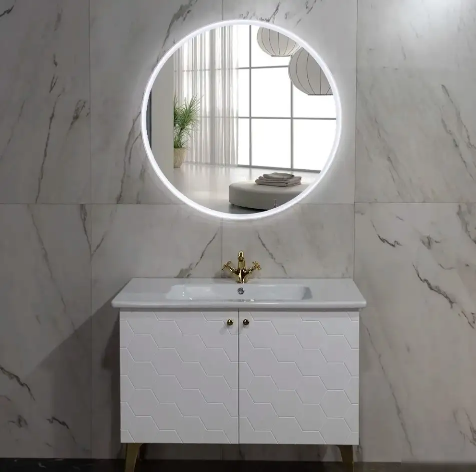 Пекам Зеркало Ring 70x70 ring-70x70M (с подсветкой, с многофункциональной панелью) – фото товара