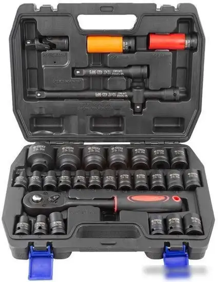 Набор трещотка с головками FORSAGE F-4323-5MPB (32 предмета) – фото товара