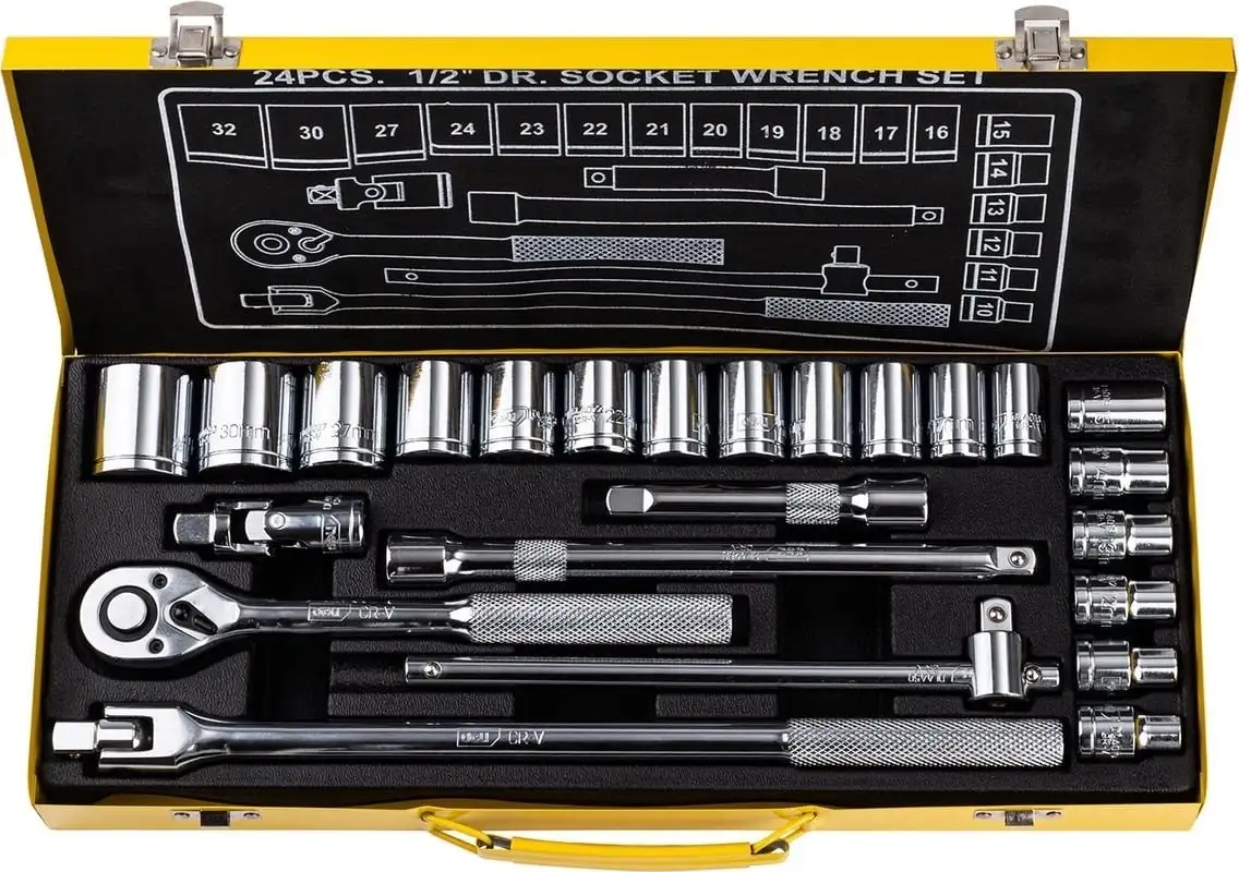 Универсальный набор инструментов Deli DL2024T (24 предмета) – фото товара