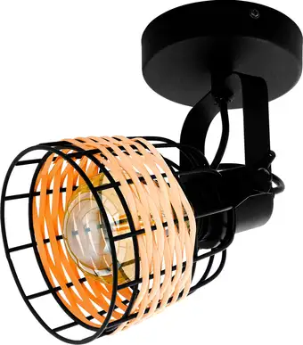Светильник Eglo Anwick 1 43324 (черный/ротанг) – изображение в каталоге