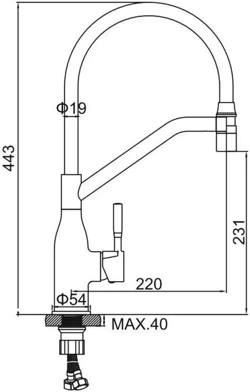 Смеситель Ledeme L4798D-12 - фото товара