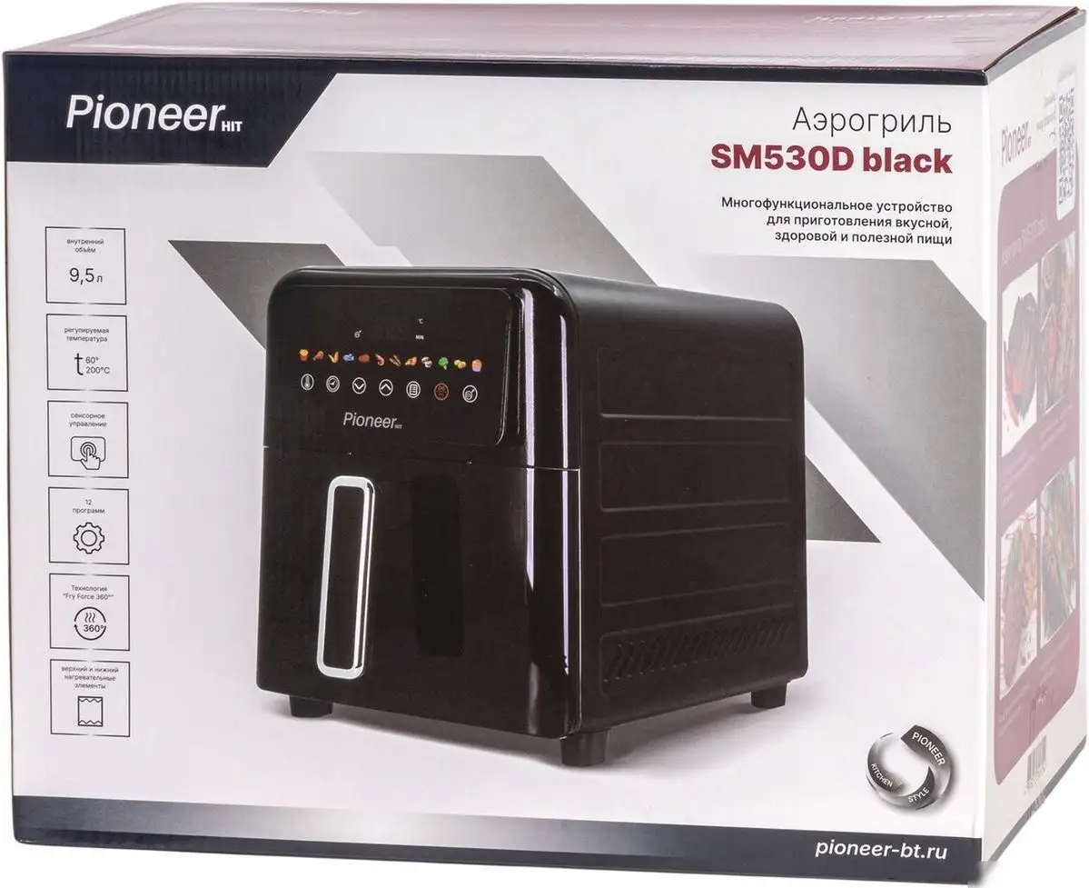 Аэрогриль (аэрофритюрница) Pioneer SM530D (черный) – фото товара