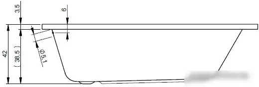 Ванна Riho Dola 150x70 BB29 (с ножками) - фото товара