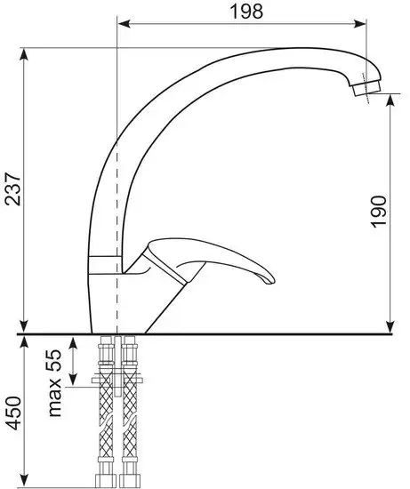 Смеситель Ulgran Quartz UQ-007 (05 Бетон) - фото товара