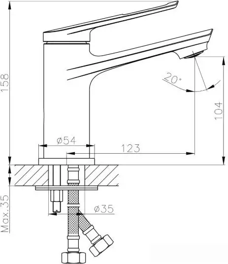 Смеситель Haiba HB10548-7 (черный) - фото товара