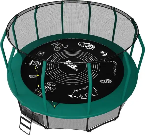 Батут Unix Line Supreme Game 12ft (зеленый) – фото товара