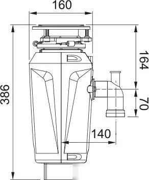 Измельчитель пищевых отходов Franke Slim 100 134.0715.095 - фото товара