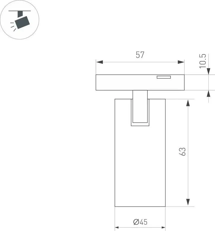 Трековый светильник Arlight Mag-Microcosm-Spot-R45-9W Day4000 043255 – фото товара