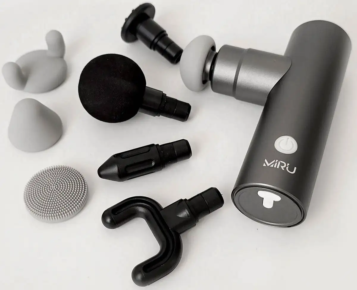 Перкуссионный массажер Miru BM-18 (серый) – фото товара